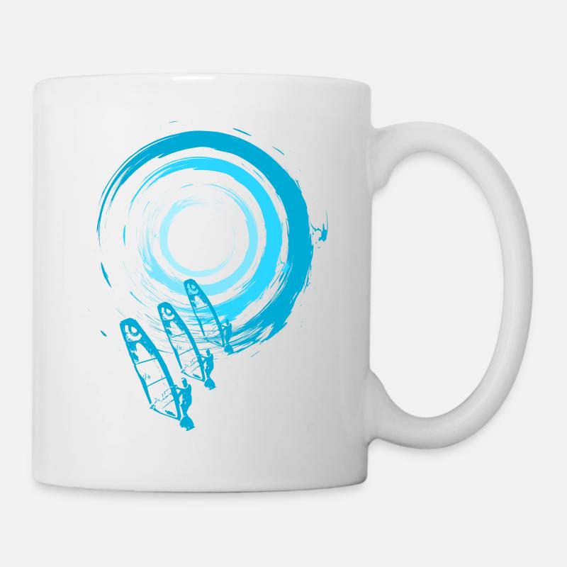 planche à voile - Mug blanc - blanc