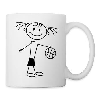 basketball_girl - Tasse - Weiß - Rechts