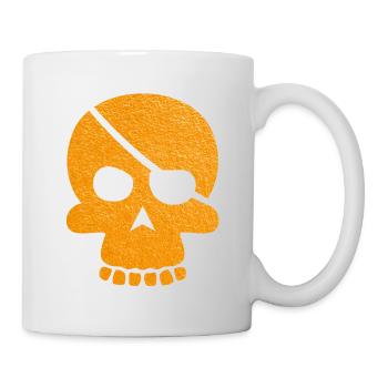 Tête de mort - Mug blanc - blanc - Droite