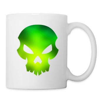 Skull green - Mug - white - Right