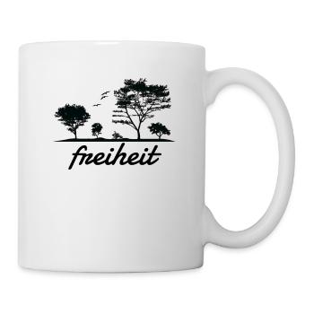 Freiheit - Tasse - Weiß - Rechts