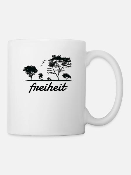 Freiheit - Tasse - Weiß