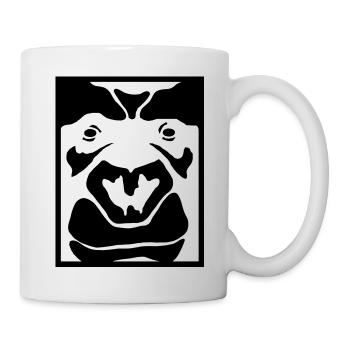 mode ruée vers l'or du gorille - Mug blanc - blanc - Droite