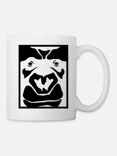 goldrausch fashion the gorilla - Tasse - Weiß