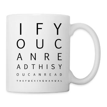 you can read the fucking manual - Tasse - Weiß - Rechts
