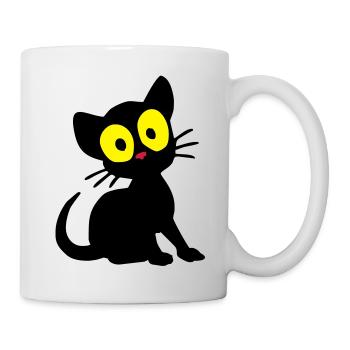 Kätzchen Georgie - Tasse - Weiß - Rechts
