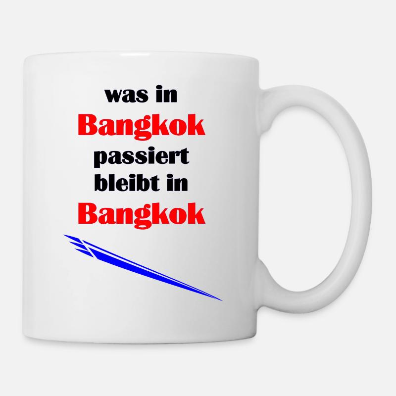 ce qui se passe à Bangkok reste à Bangkok - Mug blanc - blanc