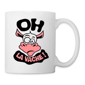 oh Kuh Begriff Zitat exclamat - Tasse - Weiß - Rechts