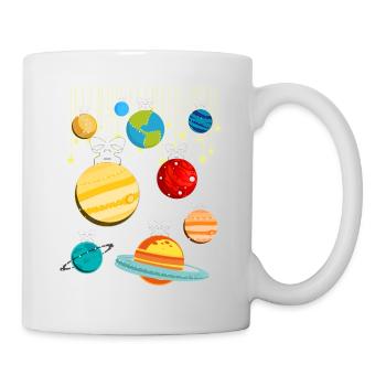 Bauble Christmas Solar System - Mug - white - Right
