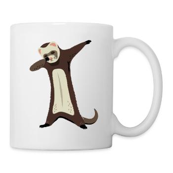 Ferret Dabbing Funny Pet Ferret - Mug - white - Right