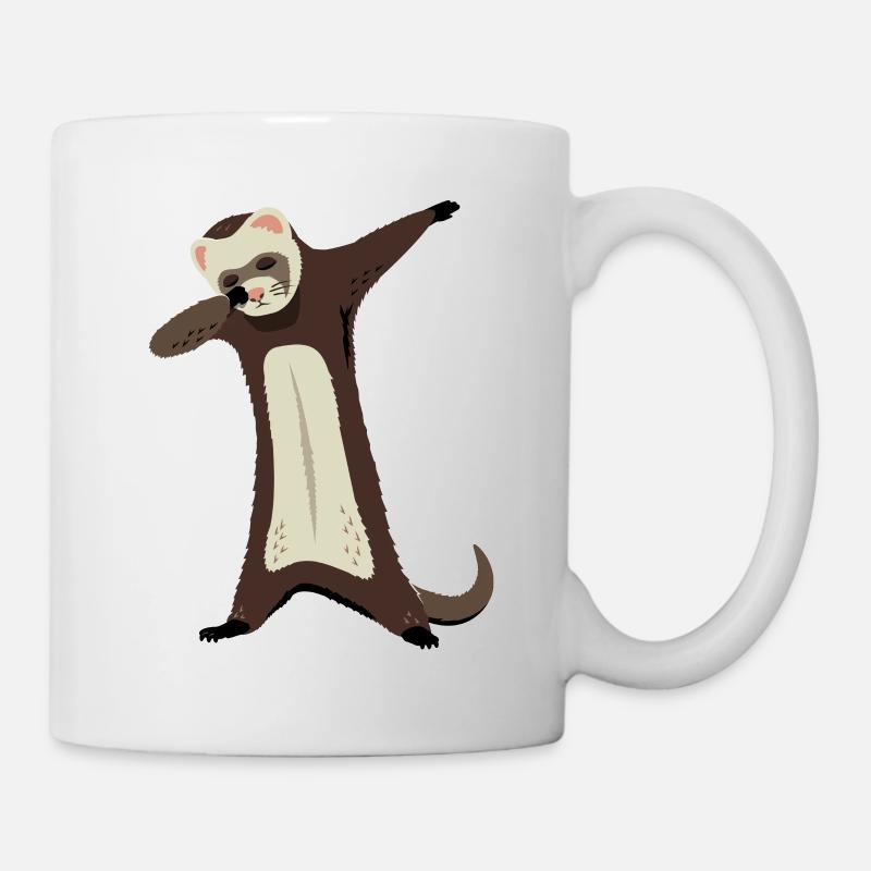 Ferret Dabbing Funny Pet Ferret - Mug - white