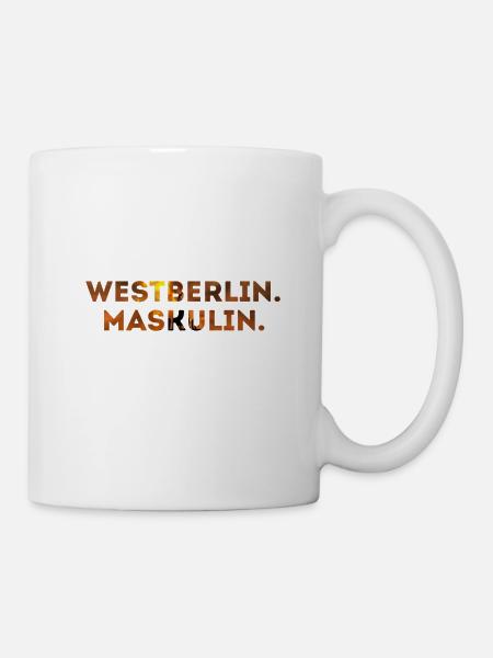 Westberlin maskulin - Tasse - Weiß