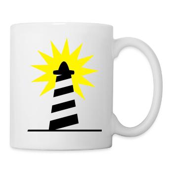 Phare Lighthouse lumiére Côte 1c - Mug blanc - blanc - Droite