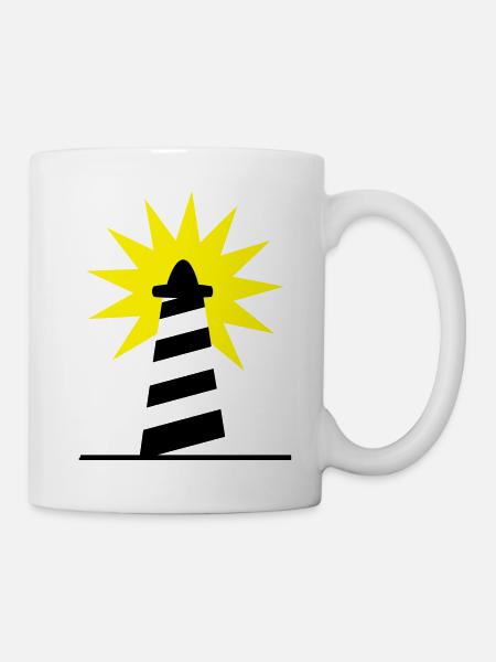 Phare Lighthouse lumiére Côte 1c - Mug blanc - blanc