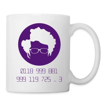 T-Shirt "Moss 118" schart (Flexdruck) - Tasse - Weiß - Rechts