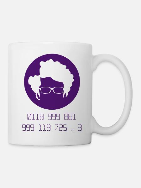 T-Shirt "Moss 118" schart (Flexdruck) - Tasse - Weiß