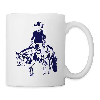 Pleasure horse westernrider - Mug - white - Right