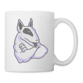 Bullterrier mascotte 3c - Mug blanc - blanc - Droite