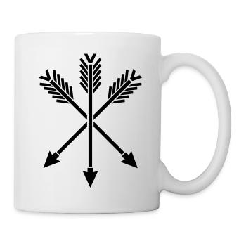 pfeile_design_ad1 - Tasse - Weiß - Rechts