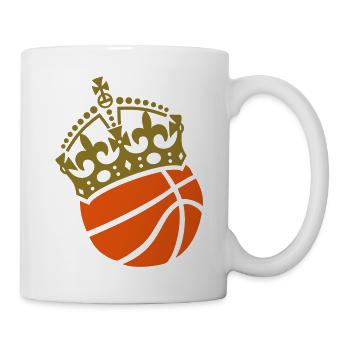 Basketball Krone Crown Couronne - Tasse - Weiß - Rechts