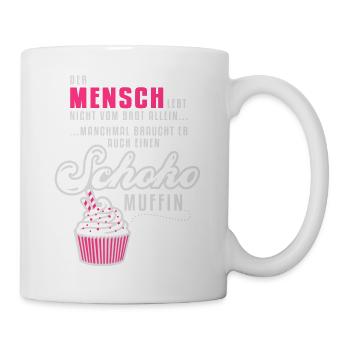 Chocolat - Muffin - Cupcake - doux - 2C - Mug blanc - blanc - Droite