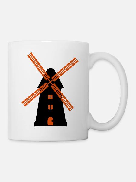windmuehle - Tasse - Weiß