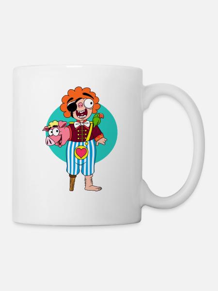 PigPirate - Tasse - Weiß