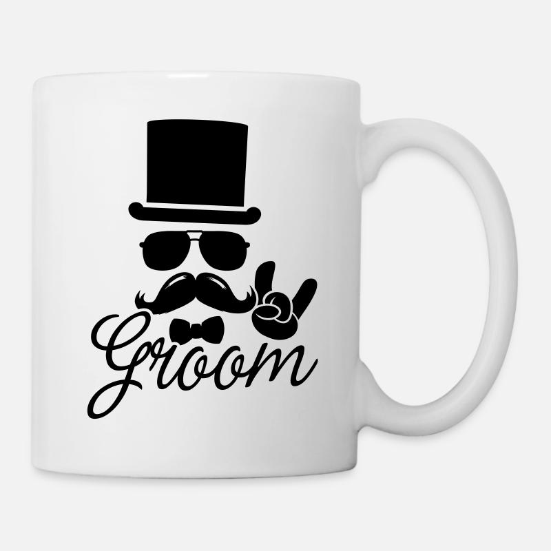 marié mariée Mariage bachelor bachelor party - Mug blanc - blanc