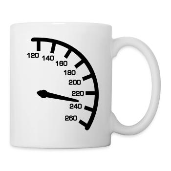 Tacho - Tasse - Weiß - Rechts