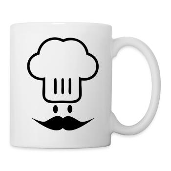 Tête de chef - Mug blanc - blanc - Droite