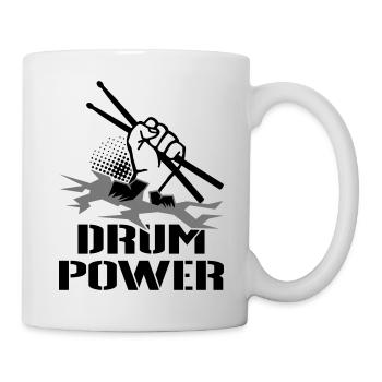 Drum Power - Tasse - Weiß - Rechts