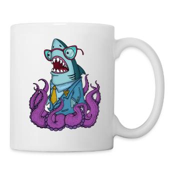 Sharktoman - Tasse - Weiß - Rechts