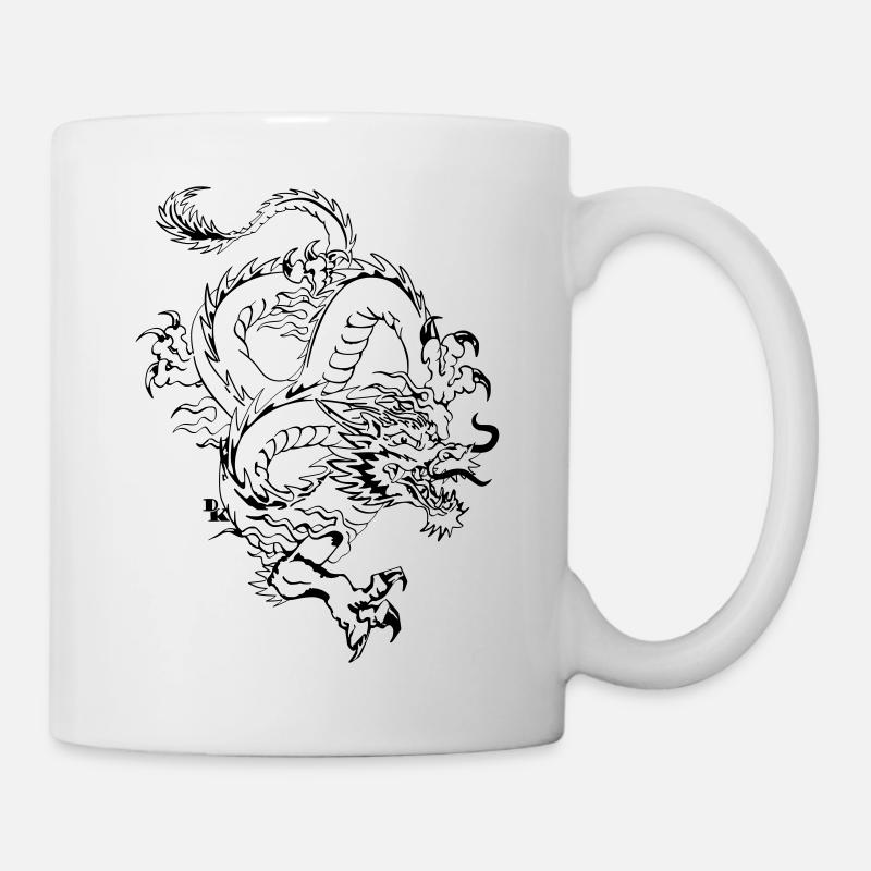 Chinese dragon by dk - Mug - white