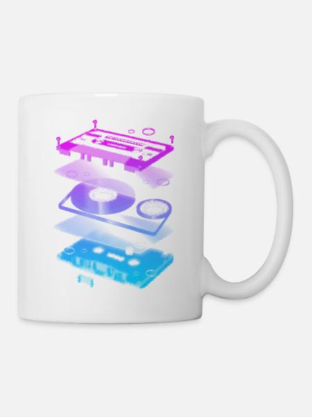 Cassette Explosion - Tasse - Weiß