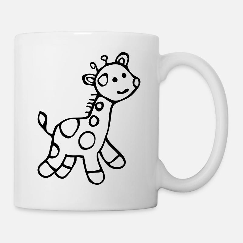 Giraffe baby - Mug - white