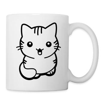 Kitten kawaii - Mug - white - Right