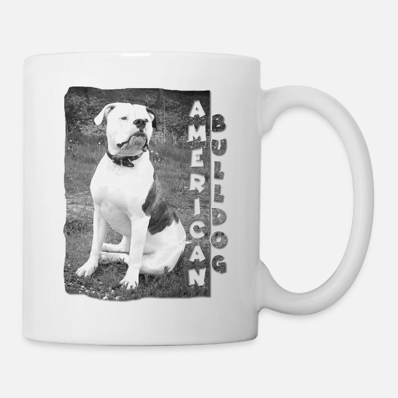 Bulldog américain de Bercole Design - Mug blanc - blanc