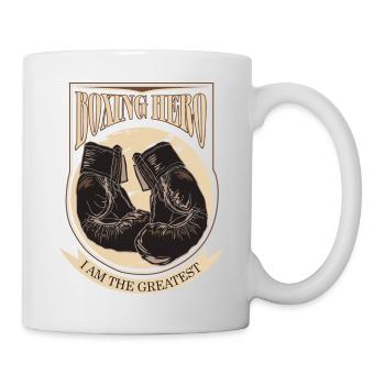 Boxing Hero - The Greatest - On Dark - Tasse - Weiß - Rechts