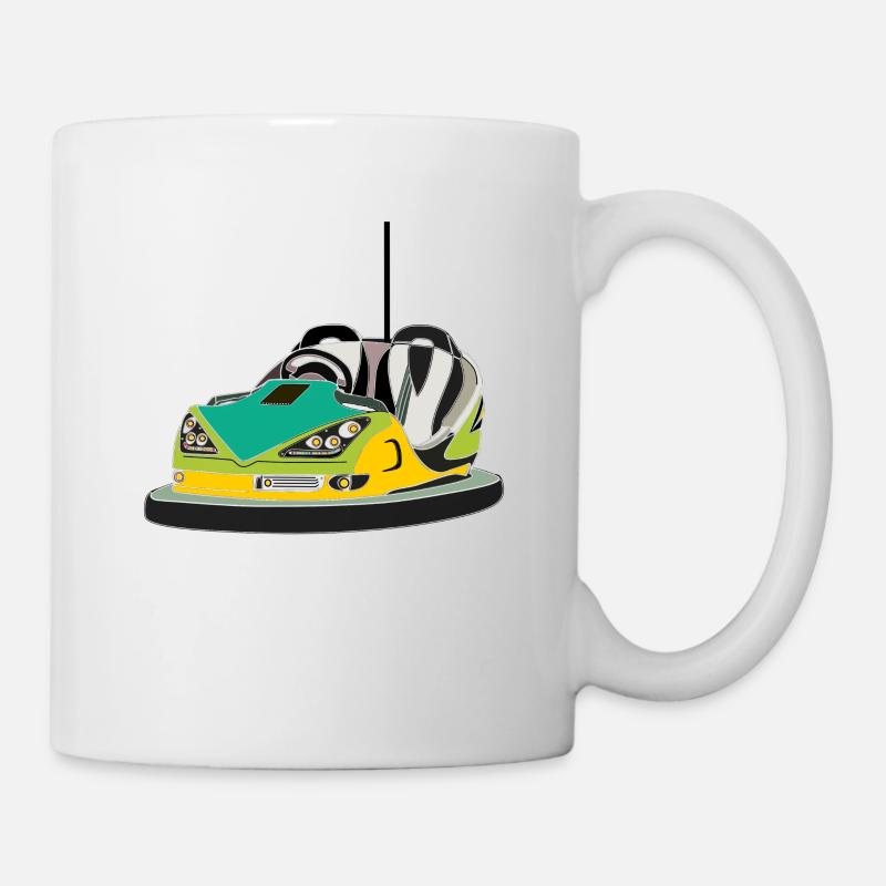 kirmes boxauto fahrgeschäft - Tasse - Weiß