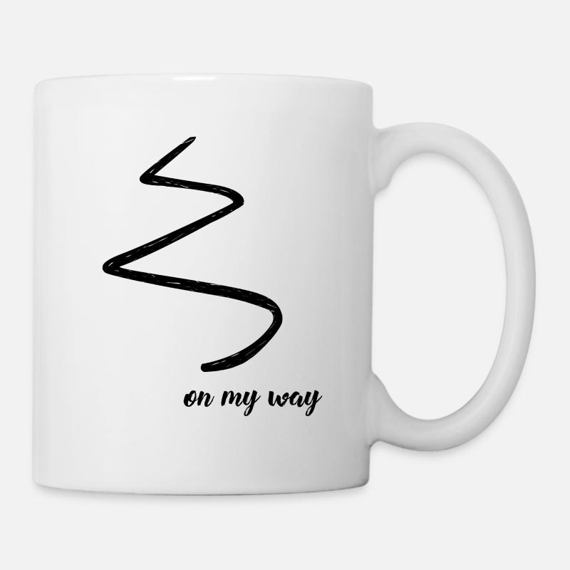 sur mon chemin - Mug blanc - blanc