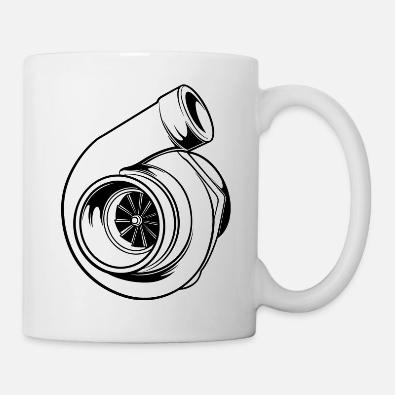 Turbo Turbolader Boost Ladedruck Tuning Geschenk - Tasse - Weiß
