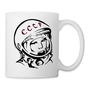 Juri Gagarin - Tasse - Weiß - Rechts