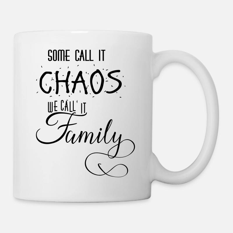 QUELQUES CALL IT CHAOS NOUS APPELONS LA FAMILLE - Mug blanc - blanc