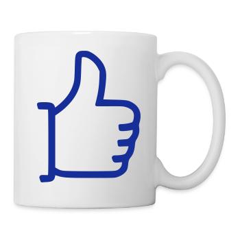 Comme - pouces vers le haut - Mug blanc - blanc - Droite