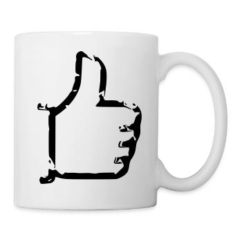 Gefällt mir - Daumen hoch - Comic - Mug - white - Right