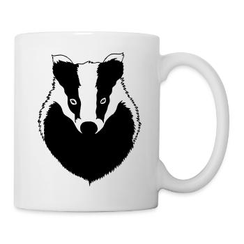 Blaireau - Mug blanc - blanc - Droite