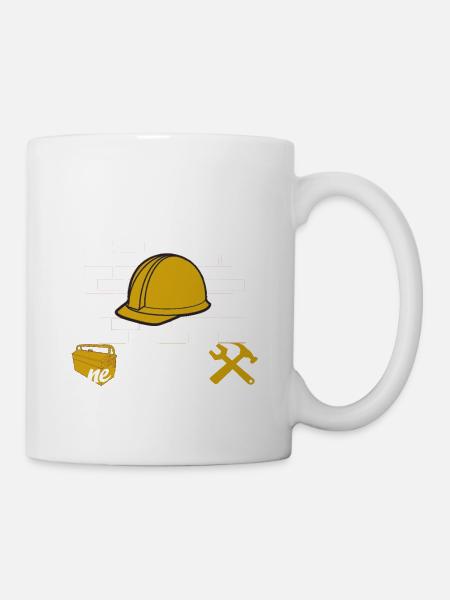 Maçon Shirt • Metier des forts • Maçon Cadeau - Mug blanc - blanc