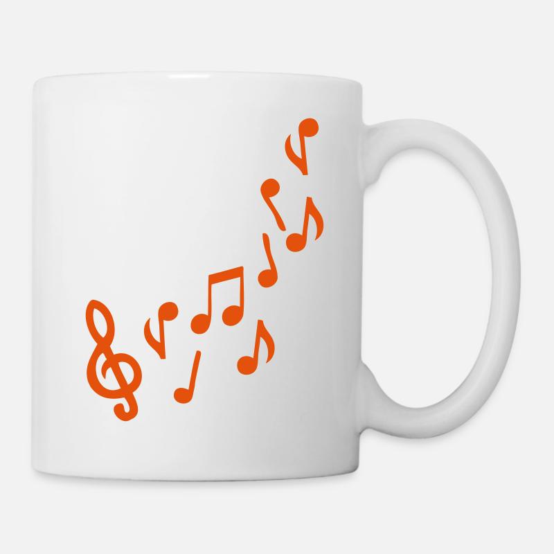 note de musique - Mug blanc - blanc