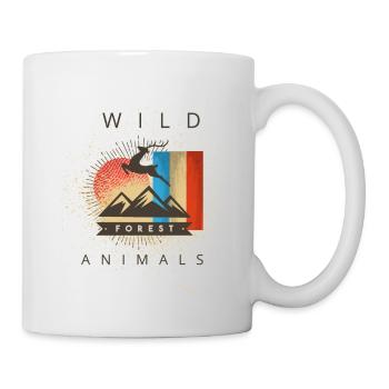 animaux sauvages - Mug blanc - blanc - Droite