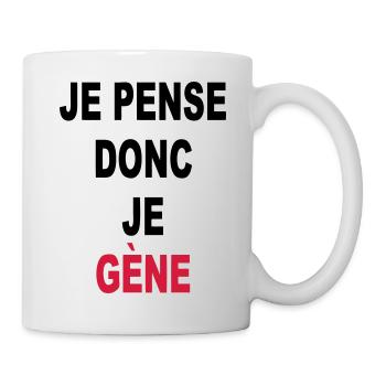 Daher denke ich, ich GENE - Tasse - Weiß - Rechts